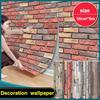 Настенные наклейки Кирпич 3D Обои Самоклеящиеся Обои для фартука стены ресторана Водонепроницаемые Влагостойкие Обои для фона papier peint