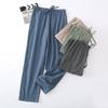 Men's Thin Pajama Pants Soft Pants Cool Drawstring Sleep Pants Loose Cotton Sweatpants with Pockets Breathable Lightweight Casual Pants for Male