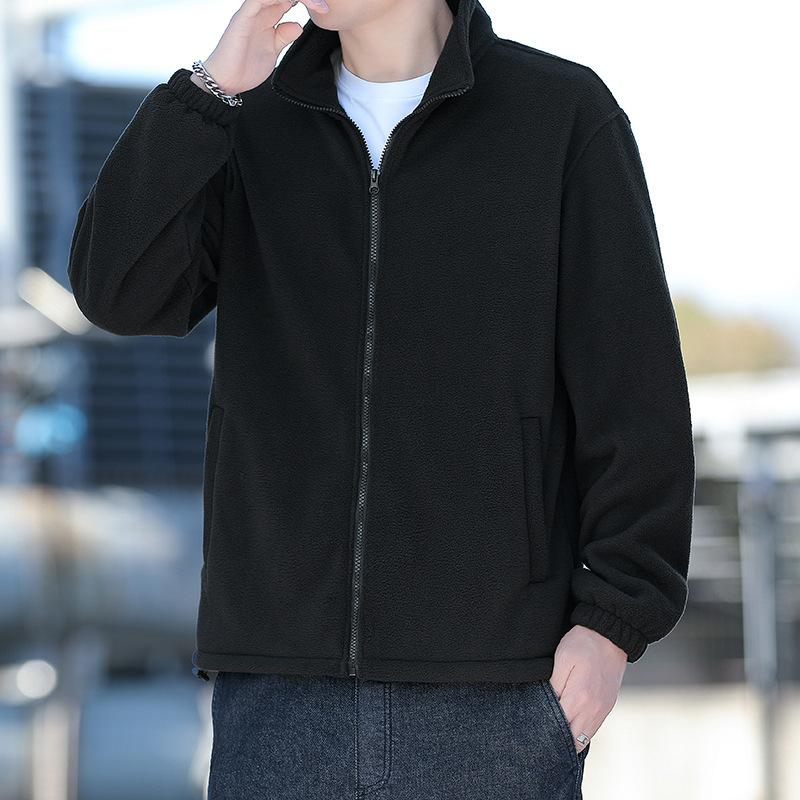 Повседневная куртка с воротником-стойкой, мужская, новая летняя, свободная и универсальная, модная, тонкая, средне-зеленая, повседневная куртка