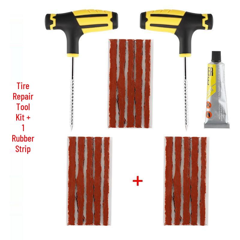 Набор для быстрого ремонта: Клей для вакуумной накачки шин автомобиля и мотоцикла и набор аварийных инструментов