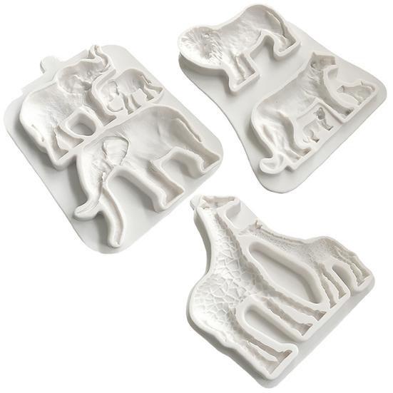Baking Mold Easy Demoulding Pastry Tool Eco-friendly Practical Elephant Fondant Cake Border Mould for Home