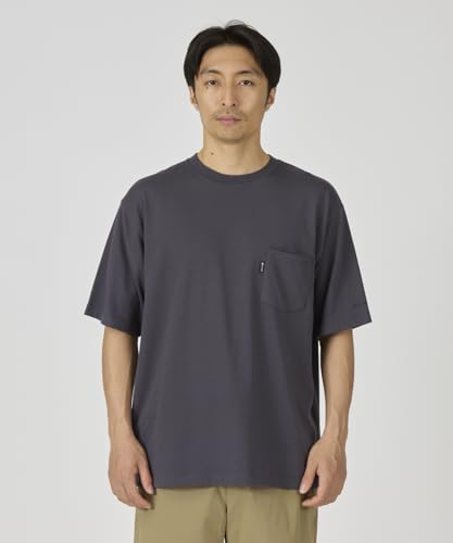 [Snow Peak] New Standard Pocket T-Shirt NSD-TS-25AU001 T-shirt, Short Sleeve, Men's/Women's, CHARCOAL, XL