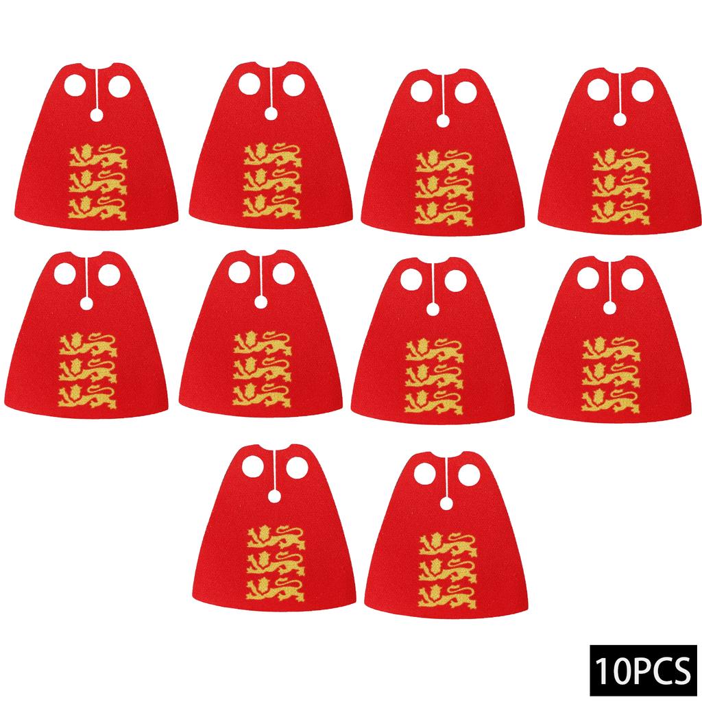 Набор Строительных Блоков MOC Офицерская Накидка Рыцари Льва Средневековье Фигурки Аксессуары Шарф Накидка из Искусственного Меха Блоки Игрушки Подарок Мальчикам