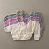 Boys Girls Autumn Baby Sports Suit Toddler Fleece Solid Color Suit Infant Outfit 2PCS
