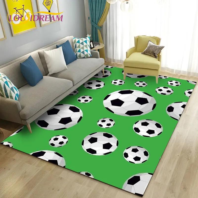3D футбольный спортивный коврик, ковер для гостиной, спальни, дивана, коврик для кухни, украшение для кухни, нескользящий напольный коврик для детских игр