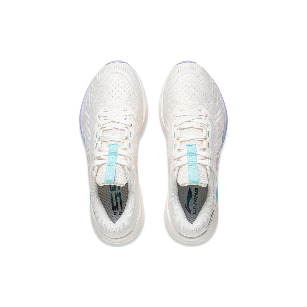 Li Ning MINE V2 Амортизирующие Скользкие Устойчивые к истиранию Низкие Повседневные Беговые Кроссовки Женские Белые ARST054-7