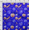 oneOone Хлопковая гибкая синяя ткань для шитья на Хэллоуин, по ярдам, напечатанная своими руками, швейные принадлежности для одежды, 40 дюймов