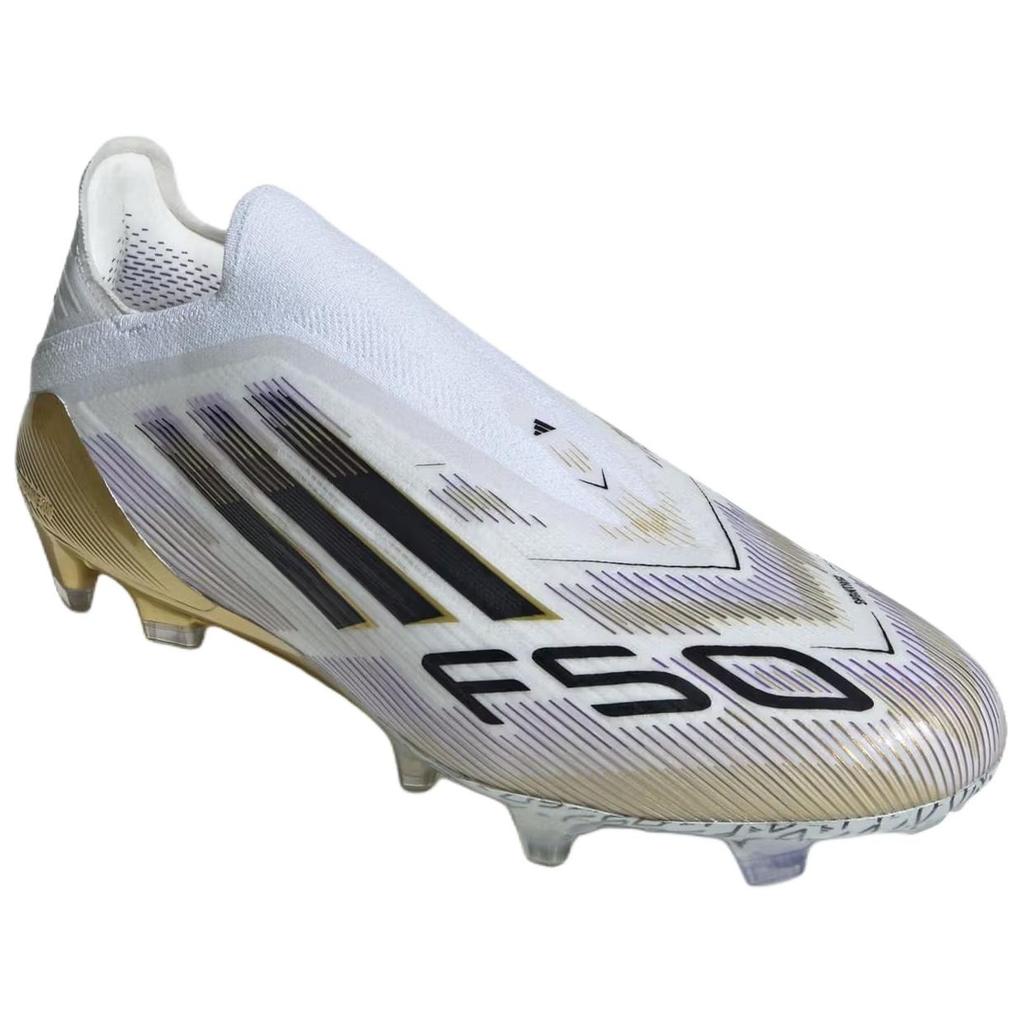 Adidas Adizero F50 Elite Laceless FG Road To Glory Pack Unisex Sneakers White Cloud-White Core-Black JH7625