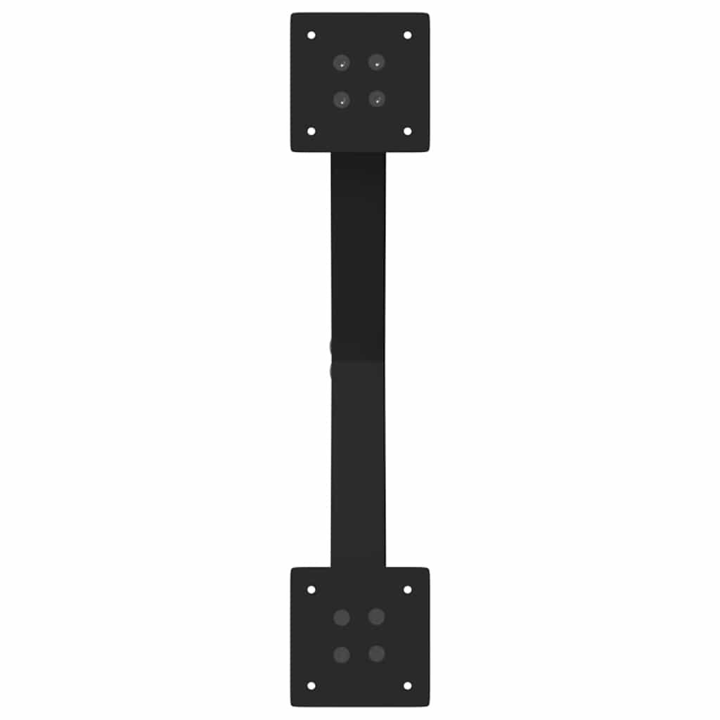 Vidaxl Nogi Do Stolika Kawowego, 2 Szt., Czarne, 60X(30-31) Cm, Stal