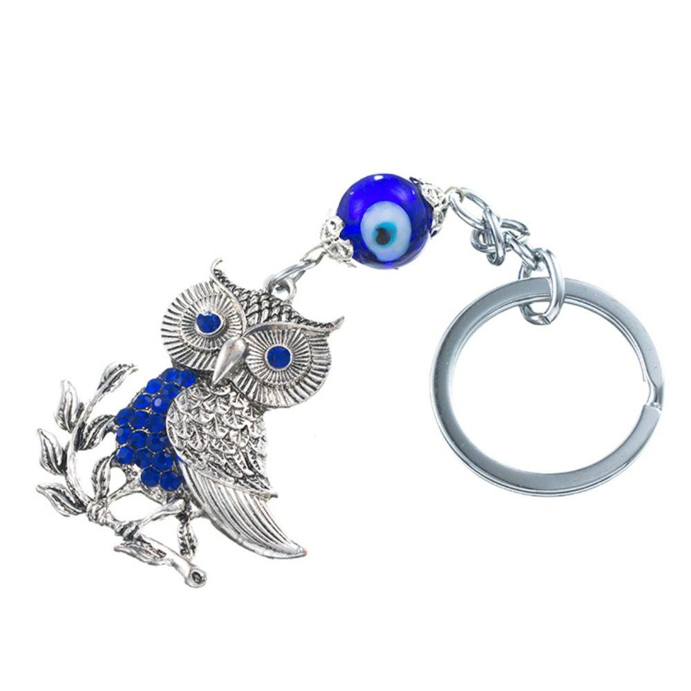 Цинк цинк цинковый сплав голубой глаз сова брелок сова сглаза брелок сова сглаза ювелирные изделия подарок