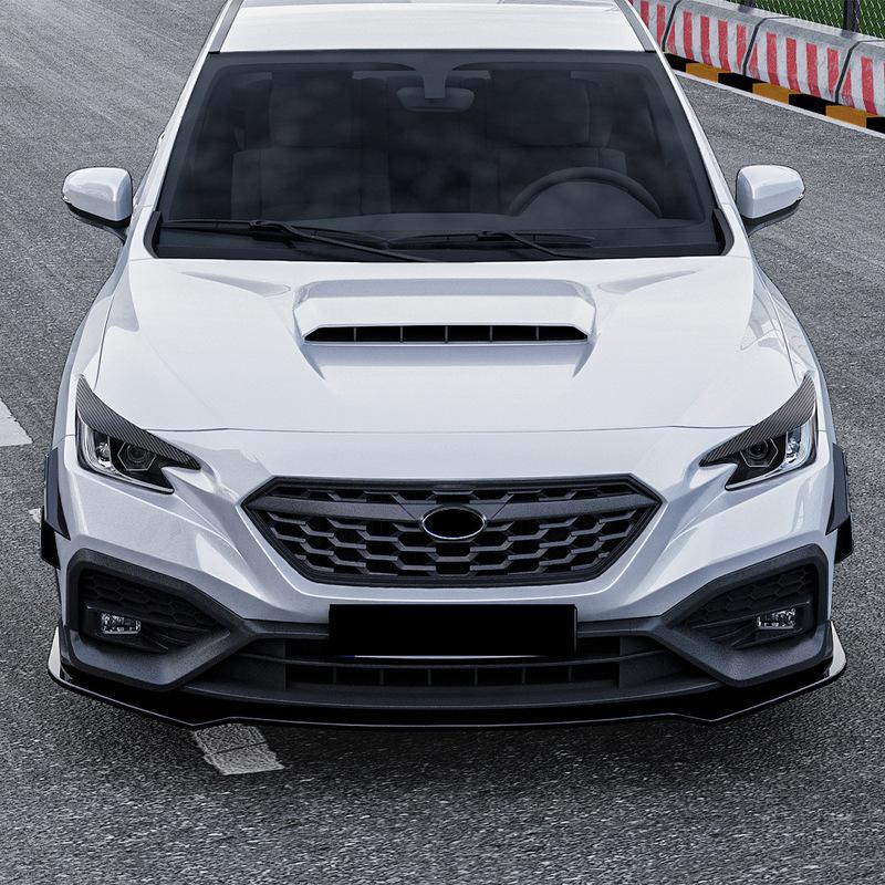 New Design To Up For Subaru WRX STI VB Car Front Headlight Lamp Eyebrow Eyelid Lip Trim Cover By ABS Gloss Black