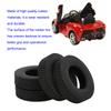 4pcs RC Front and Rear Rubber Tyres 22mm Width Wheel Tires for Tamiya 1/14 RC Trailer Upgrade Parts