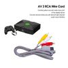 1.8m 480m Game Main Component Cable Wii HDTV AV 3 RCA Audio Video Adapter for Nintendo Wii Gray [D2E78A8]