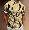 Fashionable Men's 3D Printed T-shirt, Summer Punk Trend Short Sleeved Top, Personalized Street Casual O-neck Clothing