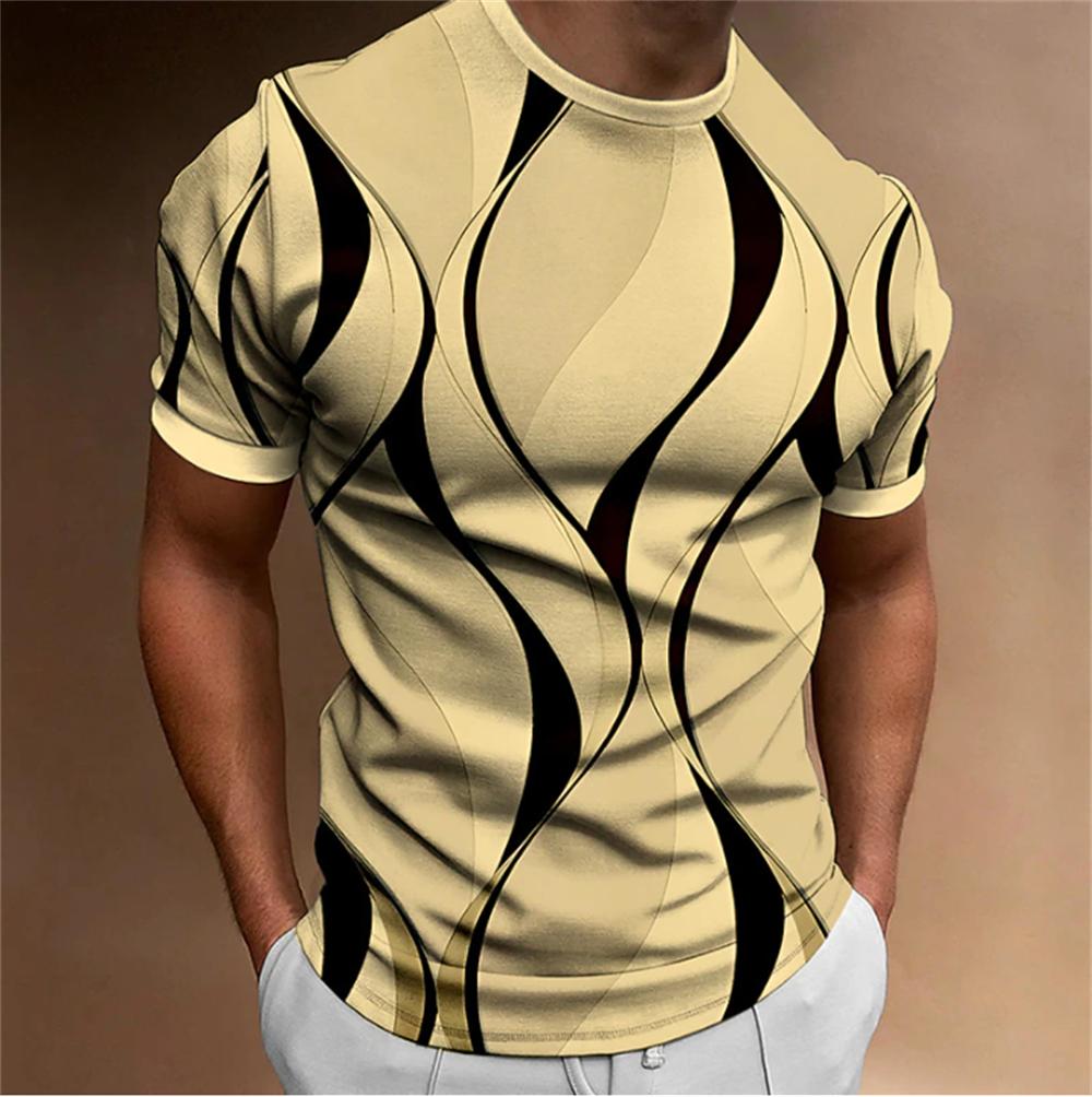 Fashionable Men's 3D Printed T-shirt, Summer Punk Trend Short Sleeved Top, Personalized Street Casual O-neck Clothing