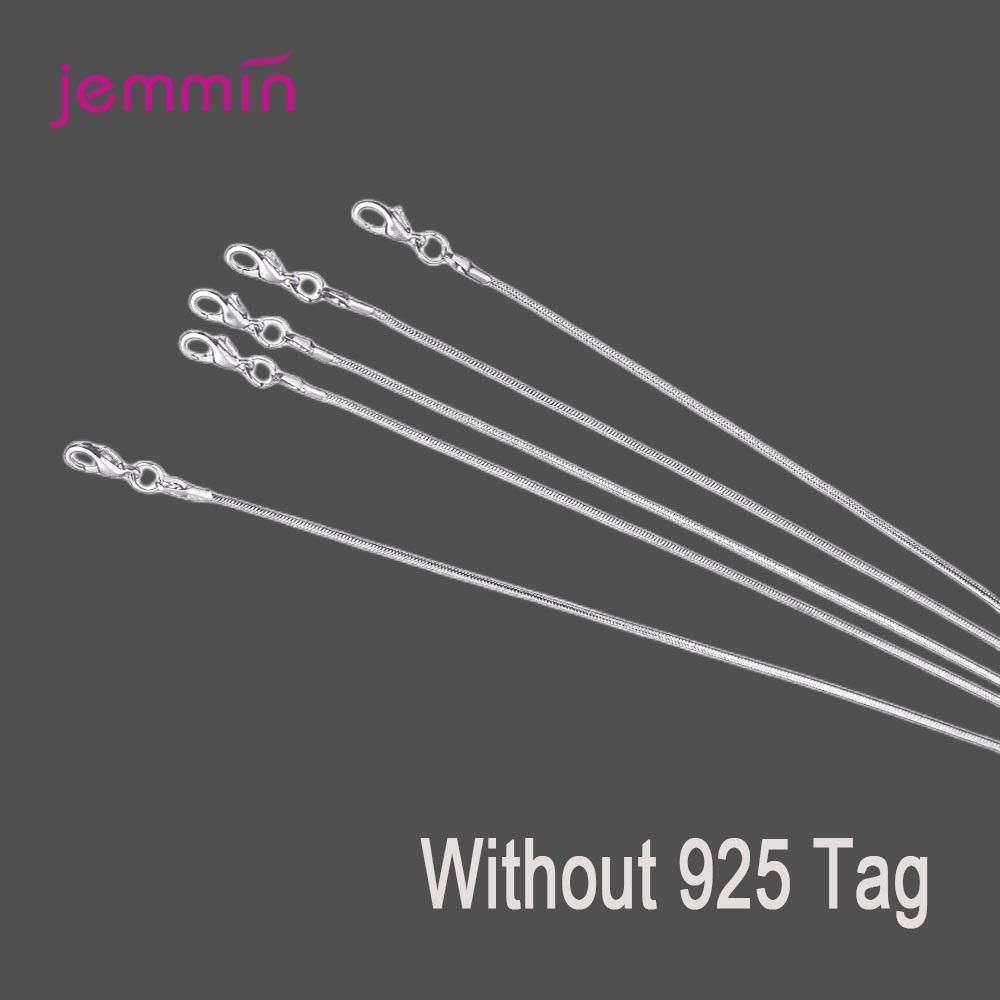5 PCS/Lot Genuine 925 Silver Necklace Chain For Women Wedding Accessory High Quality Fine Mulitple Models Option