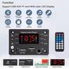 DC 5V-12V Bluetooth 5.0 MP3 WMA WAV APE Decoder Board Car Hands-free Audio Modules Microphone USB TF FM Radio MP3 Music Player Speaker