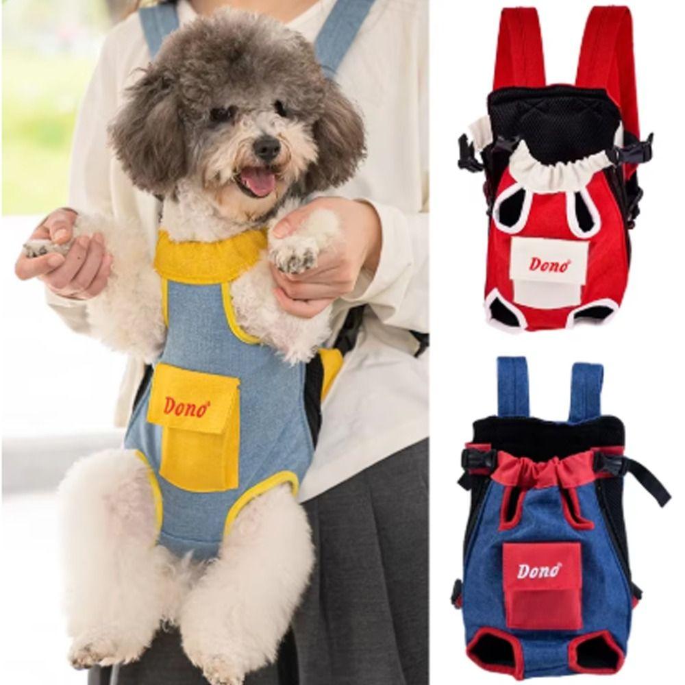 Breathable Cat Carrier Bags Adjustable Pet Double Shoulder Bag Cat Dog Carrier Backpack  Outdoor