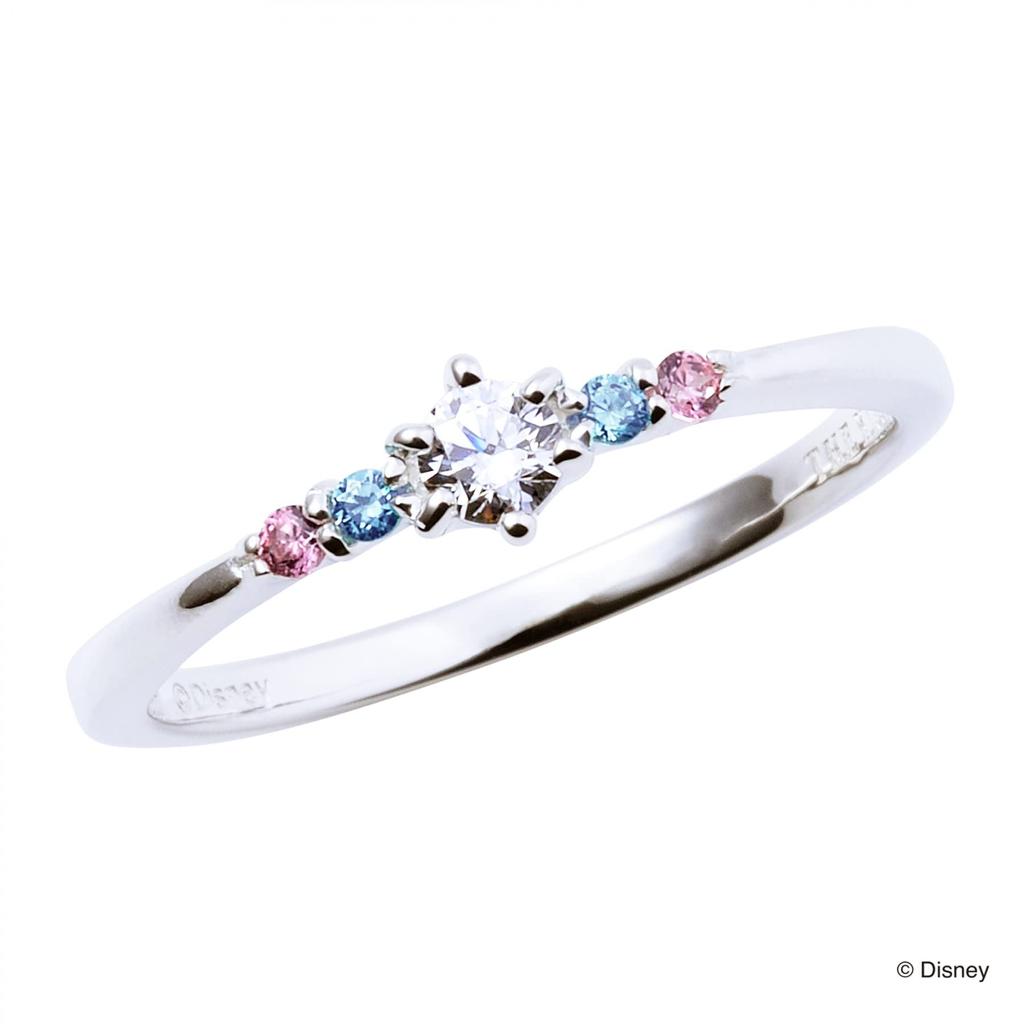 THE KISS 7 Little Mermaid Disney Princess BOX с сообщением Ariel Ring Simple [The Kiss] [Disney Collection] DI-SR1212CZ Нет. [Оригинальная открытка] Женщины