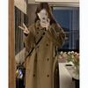 Hepburn Style Woolen Coat for Women Autumn and Winter New Style Small Korean Style High-end Mid-length Woolen Coat