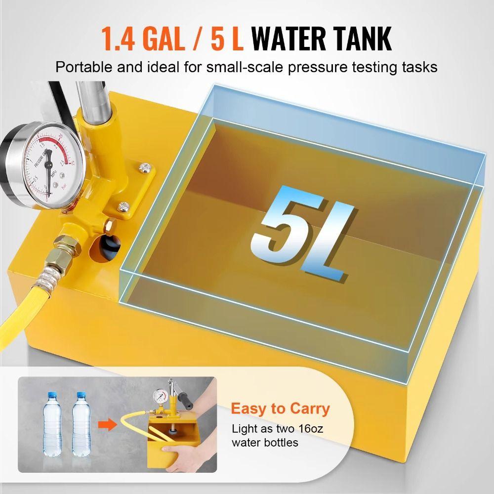 Durable Manual pressure testing pump High Precision Booster Pump  Water Pipe