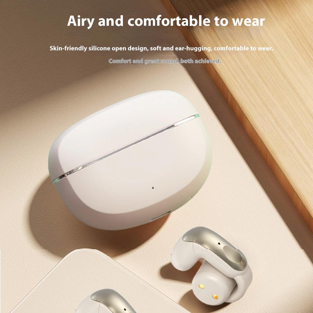 Ear Clip Bluetooth Headset Sports for Android Apple Long Battery Life Digital Display