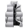 Vest Fashion Simple Stand Collar Warm Zipper Windproof Trend Large Size Men'S Youth