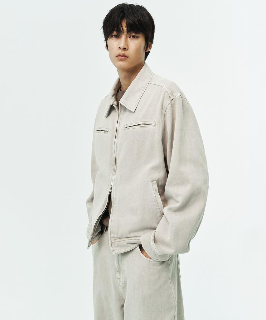 Blankroom Garments Dyed Jacket_Dust