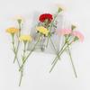 5Pcs Artificial Carnation Realistic Fake Silk Flower Wedding Indoor Home Office