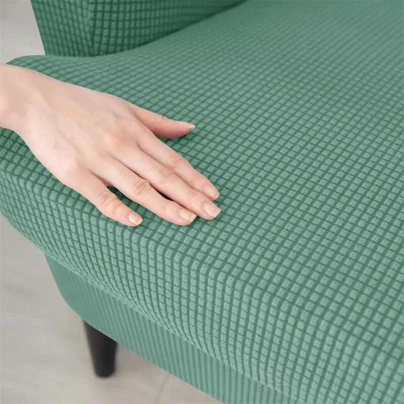 Чехлы на стулья из флиса с наклонным подлокотником, эластичные чехлы для кресел, съемный чехол для дивана с чехлом на подушку сиденья