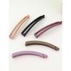 1/5 Pcs Fashion Simple Frosted Banana Barrettes Hair Clips For Women Girls Party Hair Accessories