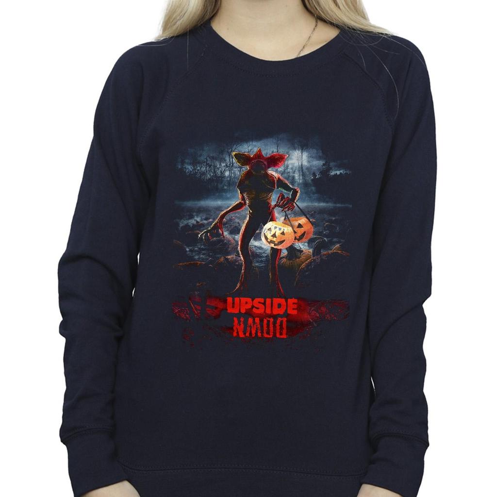 Netflix Womens/Ladies Stranger Things Pumpkin Upside Down Sweatshirt