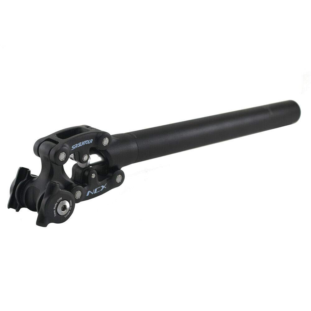 SR SUNTOUR SP12 NCX Suspension Seat Post with Protective Cover VK1919 31.6X350mm,Black,