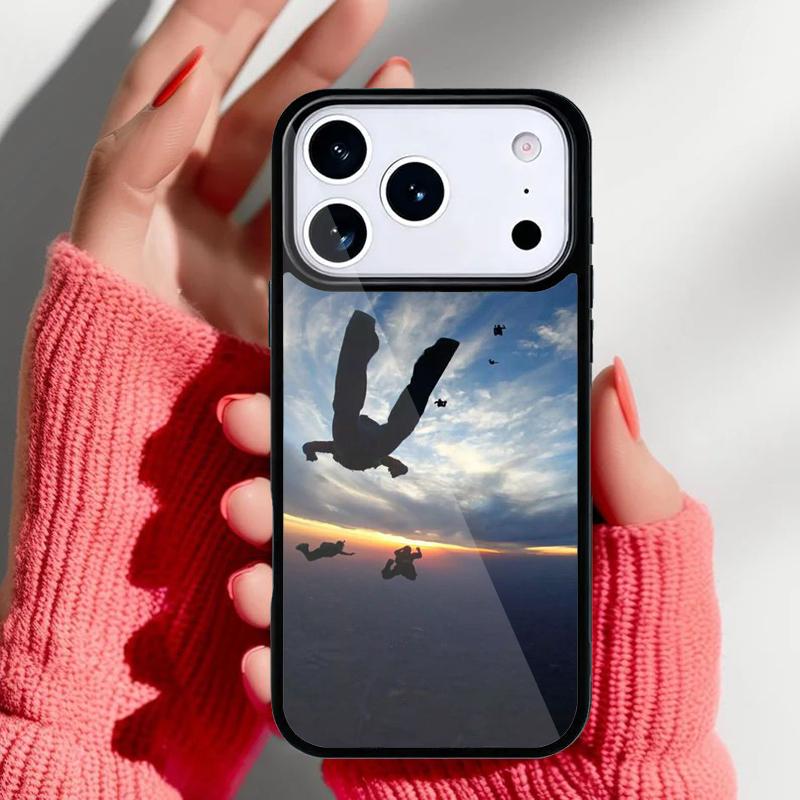 Чехол для телефона с изображением парапланеризма для iPhone 17 Air 16e 15 14 13 Pro Max Задняя крышка для 12 11 Pro Coque