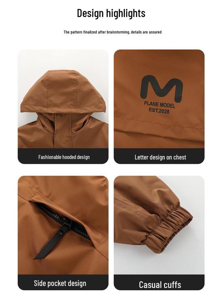 Стильный мальчиковый ветровик: Осеннее пальто-тренч в уличном стиле 2025