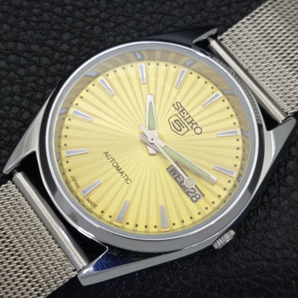 AUTOMATIC 6309A VINTAGE REFURBISHED SEIKO 5 JAPAN MENS GOLDEN WATCH a701704-5