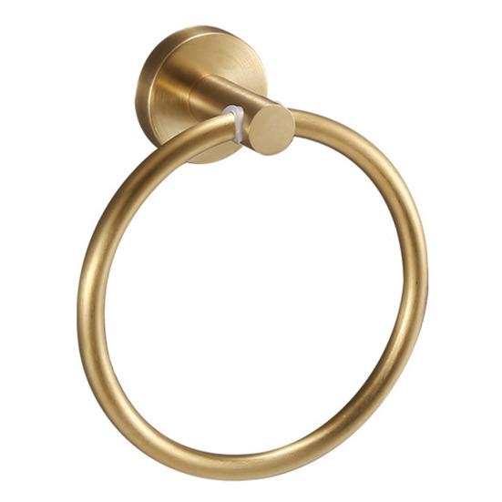 Кольцо для полотенец на присоске, настенный металлический держатель, однотонный, простой в установке