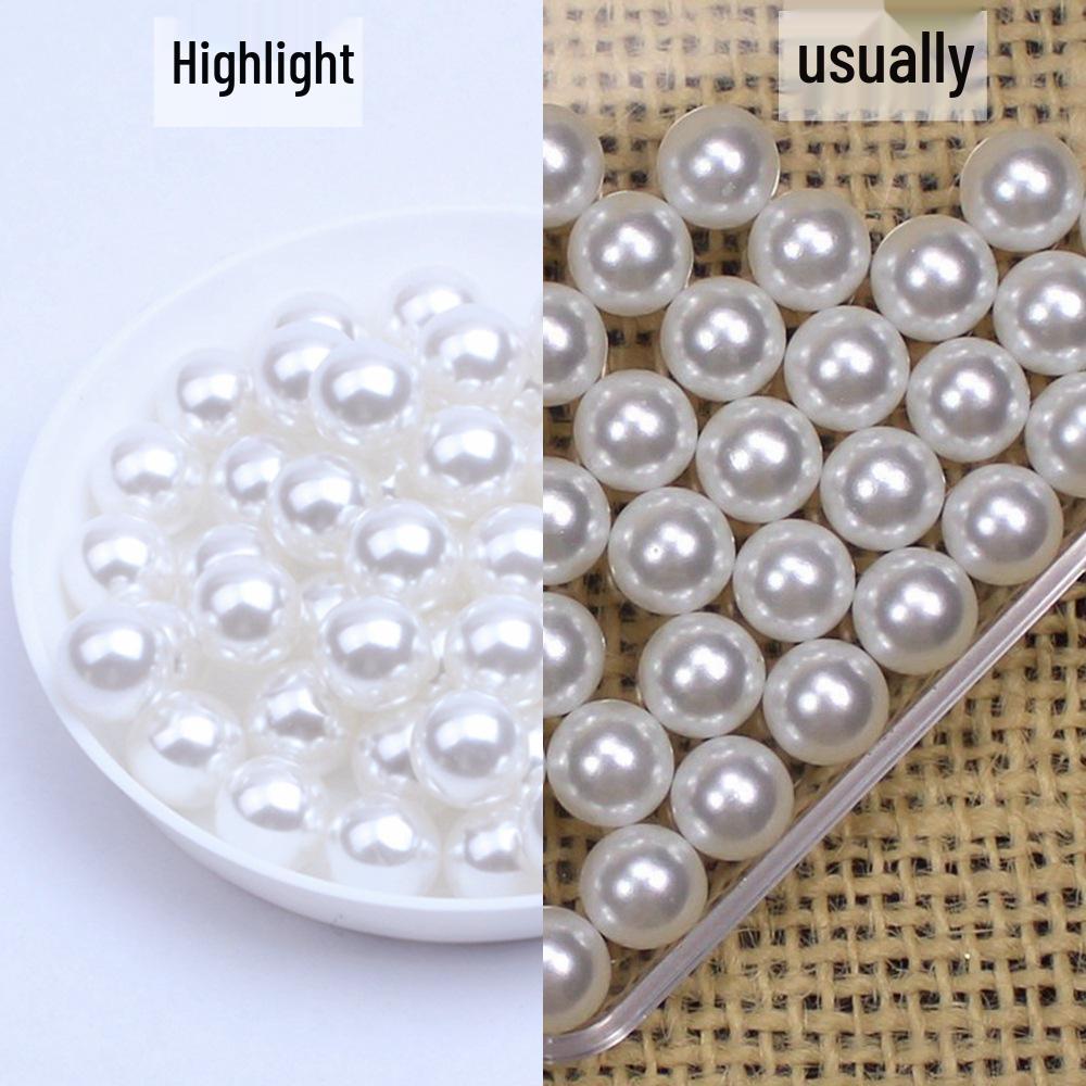 Medium Pearl Simulated High-Gloss Non-Porous Beading Material for Handmade DIY Jewelry and Earring Accessories