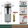 Stainless Steel Anti-Hair Pop-Up Washbasin Drain Filter