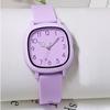 Silicone Quartz Wristwatches Stainless Steel Women Clock Sports Women Watch