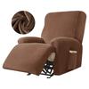 1/2/3 Seater Velvet Split Recliner Sofa Cover Stretch Super Soft Reclining Chair Covers  Relax Armchair Protector Home
