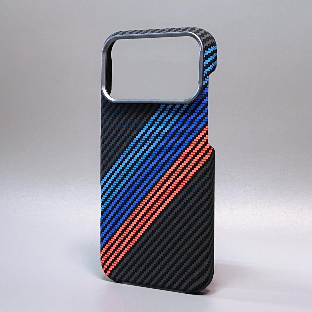 Роскошный Тонкий Чехол из Углеродного Волокна Для iPhone 17 13 14 15 16 Pro Max Ударопрочный Сплав Защита Объектива Камеры Ультратонкая Жесткая PC Крышка