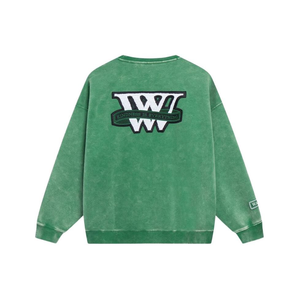 Li-Ning Way of Wade Series Loose Crew Neck Fleece Sweatshirt Green Men AWDT143-9