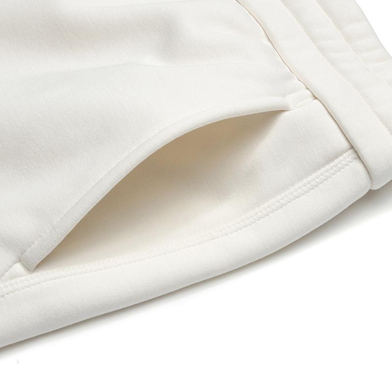 Fila Оригинальные женские флисовые спортивные штаны на кулиске, модные, простые, теплые, свободные, прямого кроя, вязаные, повседневные брюки, женский низ, цвет парного белого F51W549602FIV