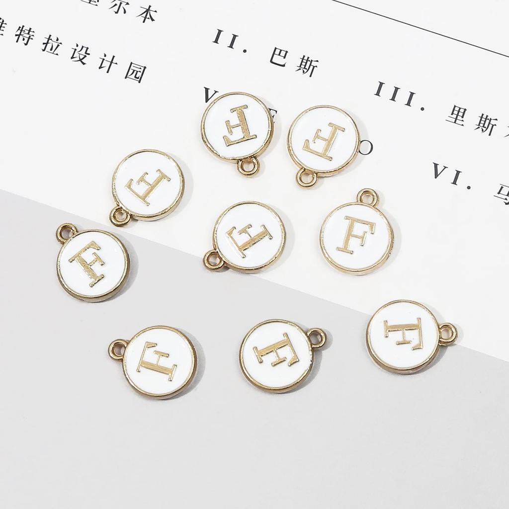 10 шт., металлическая эмаль, английские буквы, подвески, подвеска для самостоятельного изготовления ювелирных изделий, ожерелье, браслет, аксессуары