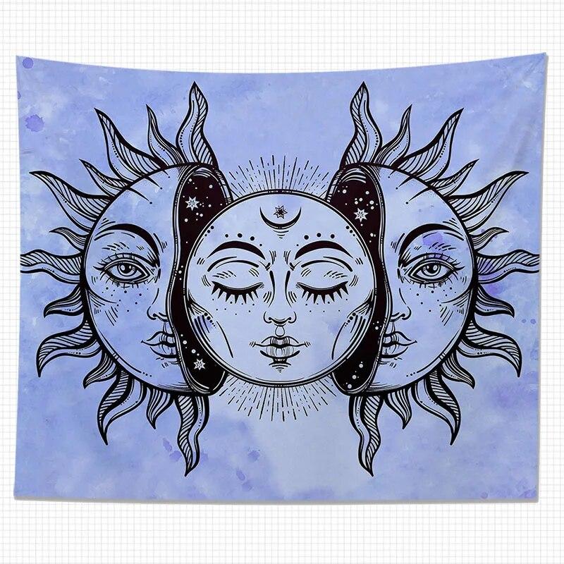 Гобелен Бог Солнца Искусство Тотем Украшения Дома Гостиная Висячий Фон Ткань