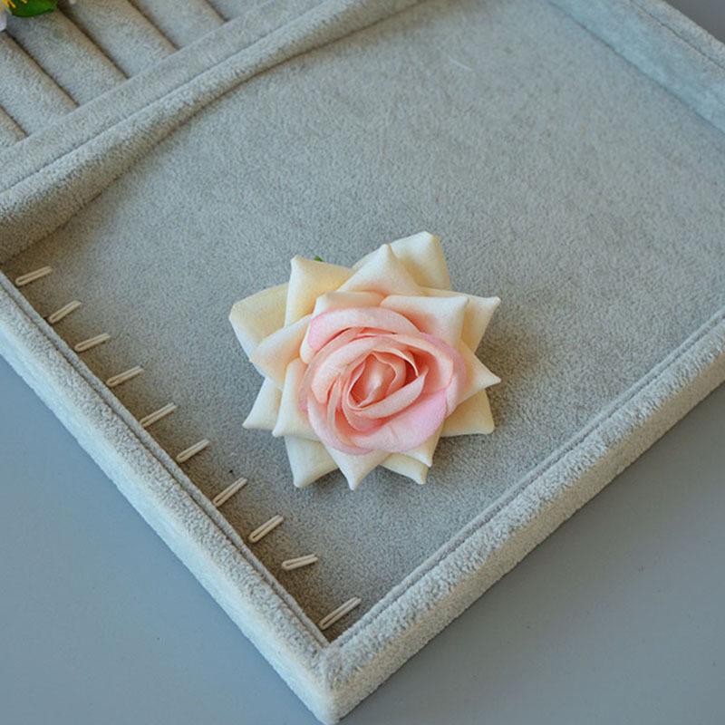 Винтажная красная роза заколка для волос сбоку для танцевальных выступлений