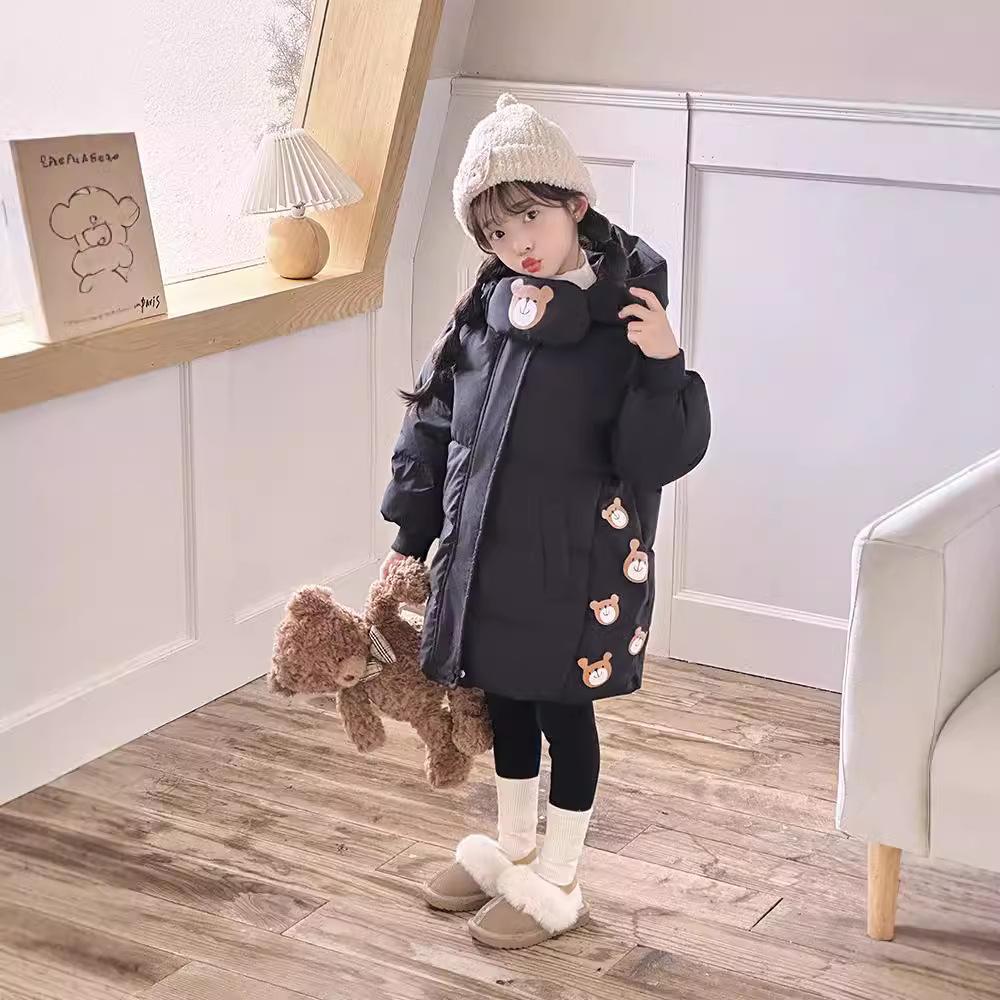 Пальто для девочек, пальто, куртка, ветровка, верхняя одежда, мультфильм, зима, осень, спорт, теплый, рождественский подарок, детская одежда