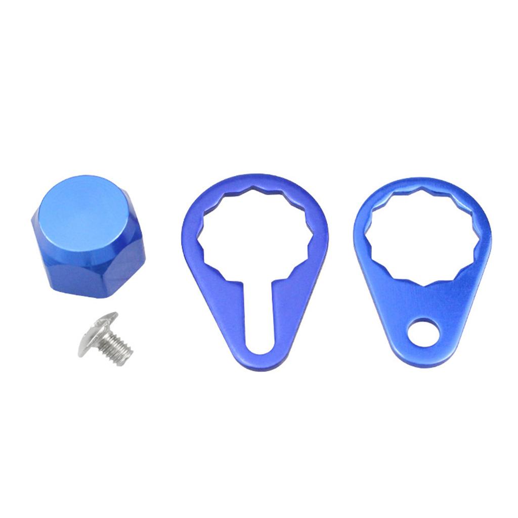 Комплект фиксирующих пластин для ручки рыболовной катушки, колпачки для винтов и гаек, фиксирующая пластина из алюминиевого сплава, крышка подшипника