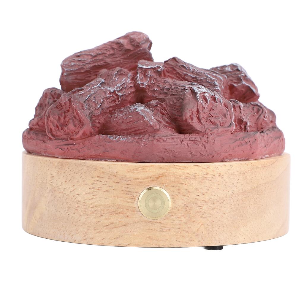 Светодиодная лампа с искусственным пламенем, деревянная, из смолы, на батарейках, имитация лампы для древесного угля, поддельный костер, ночник для домашнего декора